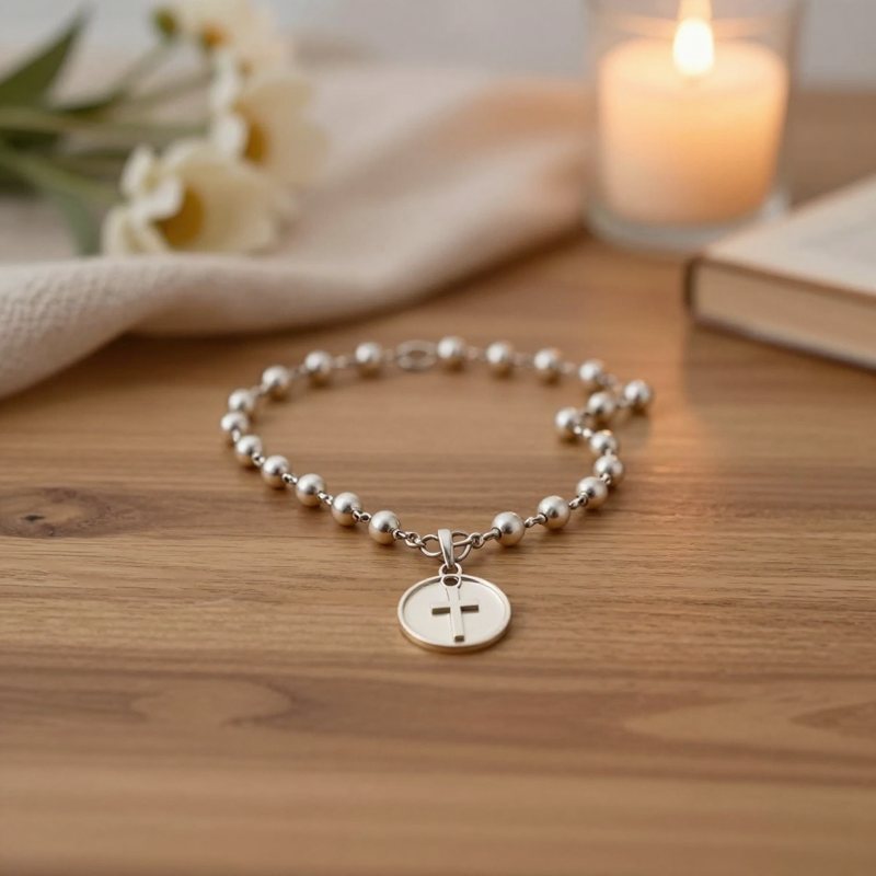 AI-generated picture: St. Benedict medal pocket rosary