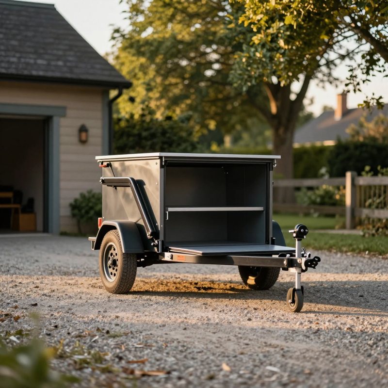 AI-generated picture: 4x8 Folding Utility Trailer Kit