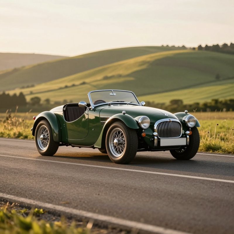 AI-generated picture: British roadsters