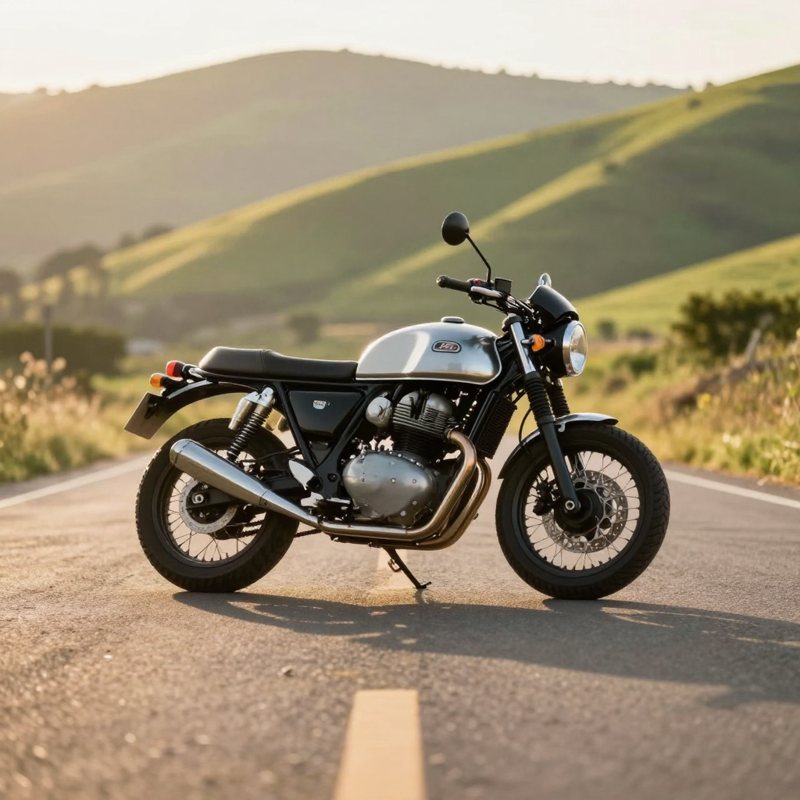 AI-generated picture: Vintage café racers