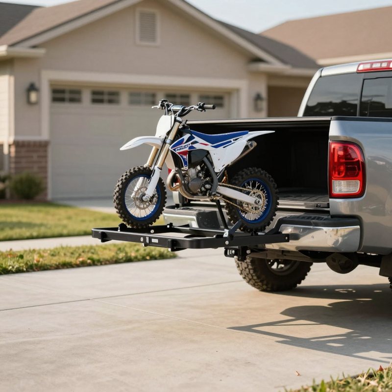 AI-generated picture: Motorcycle hitch carrier