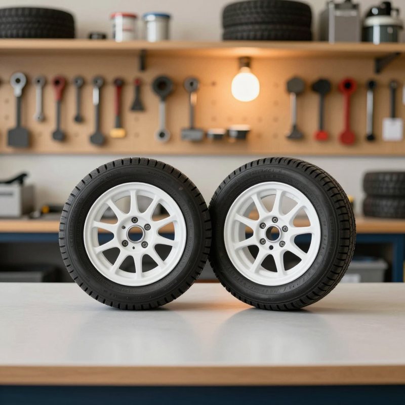 AI-generated picture: Boat trailer tires